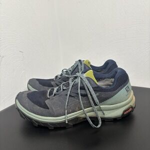 Salomon Women's‎ Outline GTX Hiking Shoes Blue/Gray US 7.5 Waterproof Outdoor